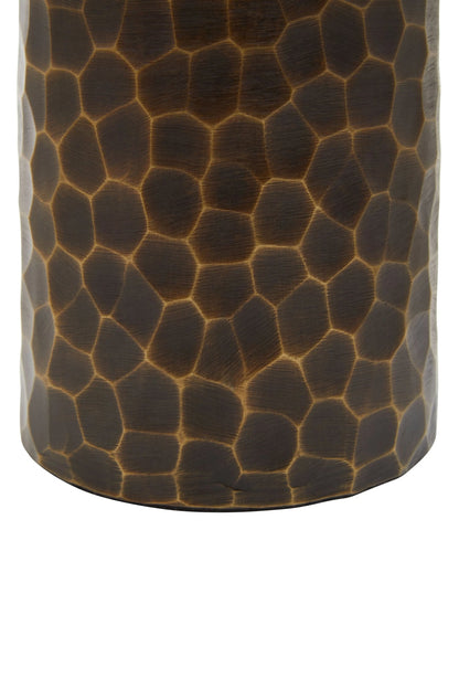 Aureon Small Antique Gold Metal Vase