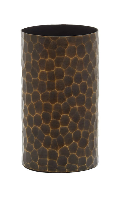Aureon Small Antique Gold Metal Vase