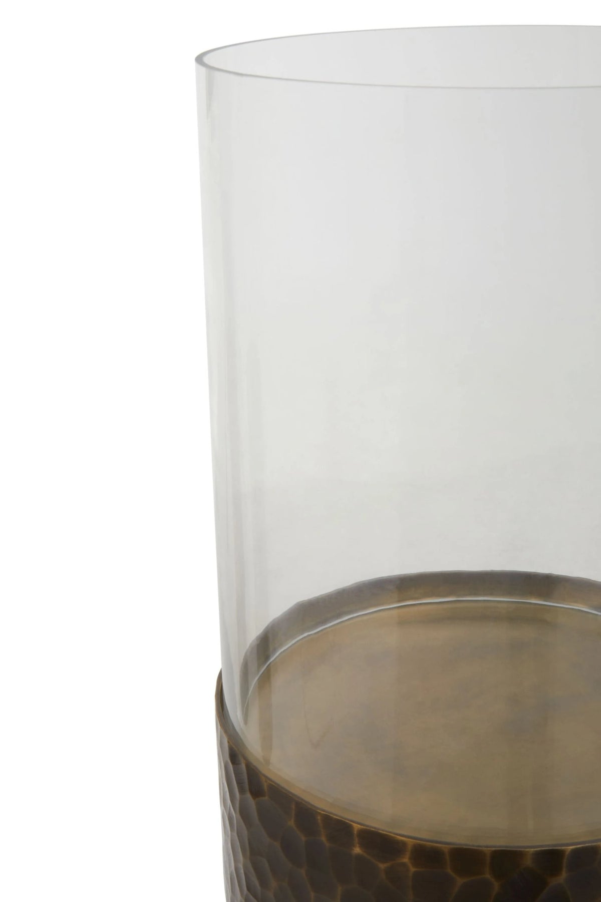 Aureon Large Antique Gold Candle Holder