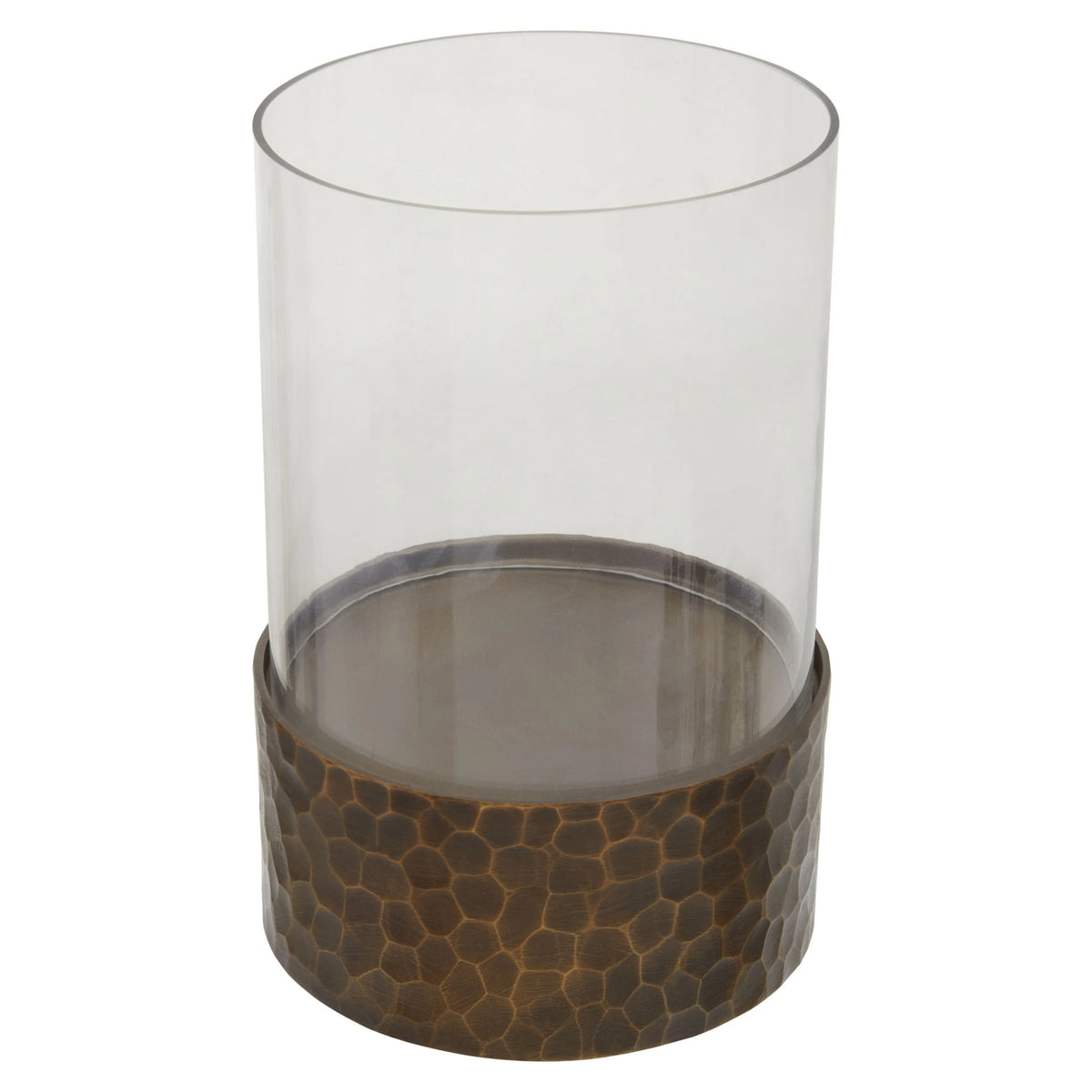 Aureon Small Antique Gold Candle Holder