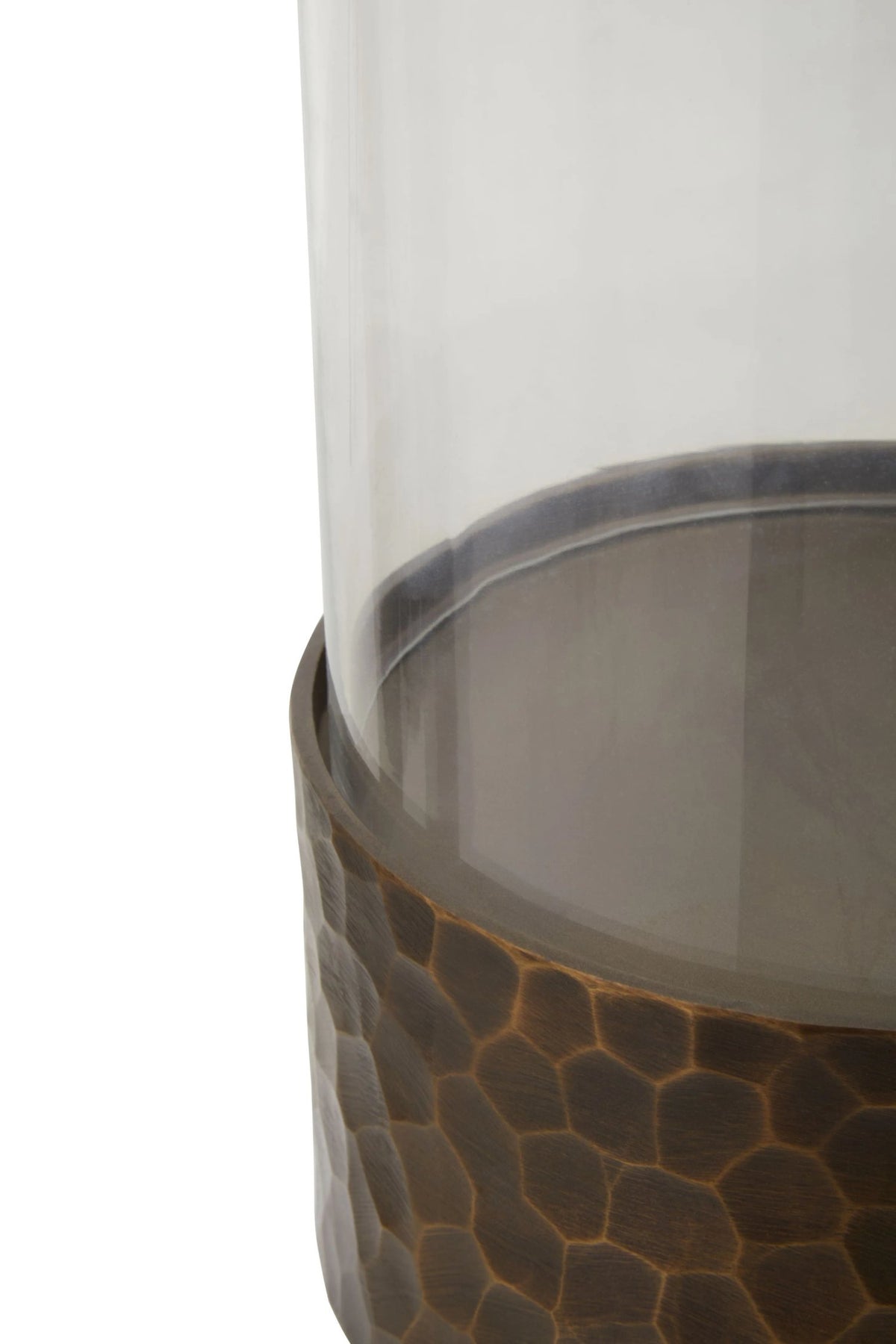 Aureon Small Antique Gold Candle Holder
