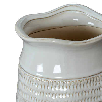 Tava Cylinder Hewn Vase - Vases from the Quanta Home collection.