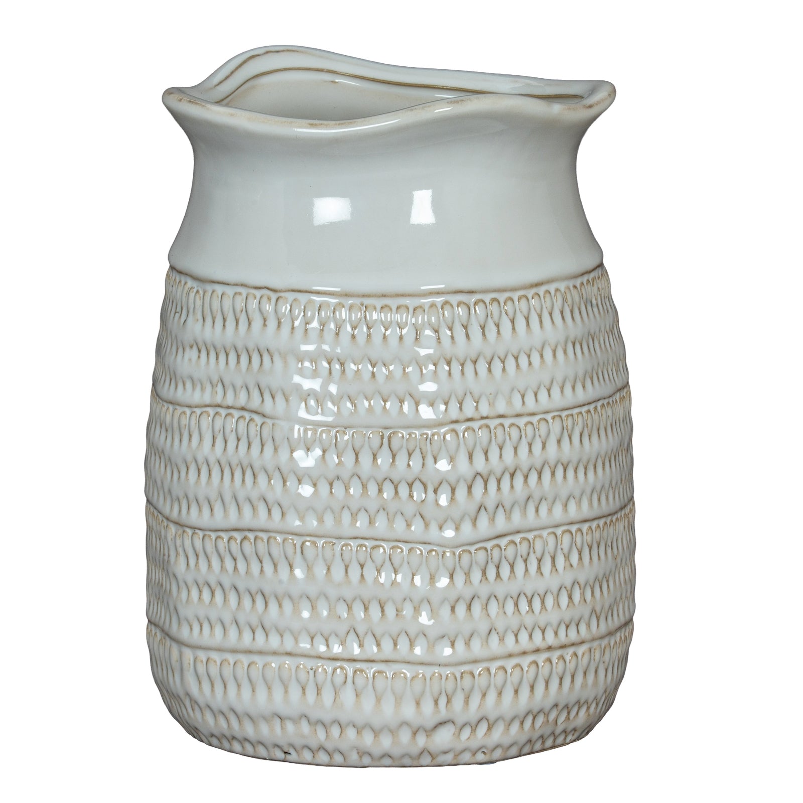 Tava Cylinder Hewn Vase - Vases from the Quanta Home collection.