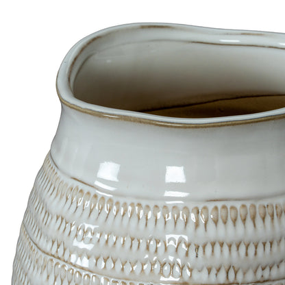 Tava Wide Hewn Vase - Vases from the Quanta Home collection.