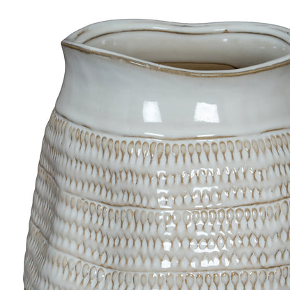Tava Wide Hewn Vase - Vases from the Quanta Home collection.
