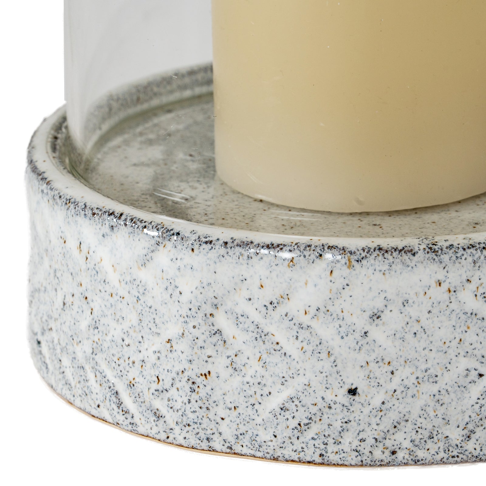 Sona Medium Hurricane Lantern With Lid - Candle Holders from the Quanta Home collection.