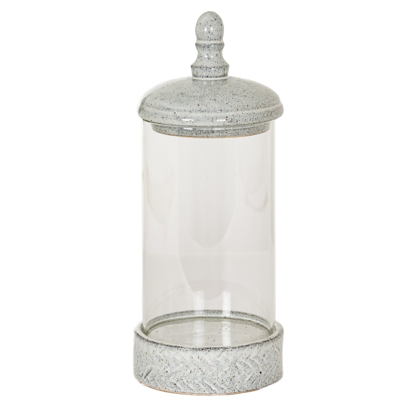 Sona Medium Hurricane Lantern With Lid - Candle Holders from the Quanta Home collection.