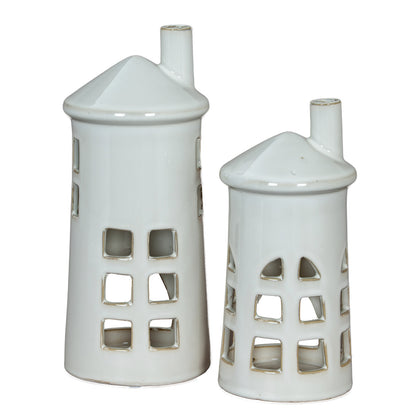 Rhea Large Lighthouse Tealight Holder - Christmas Candles & Candle Accessories from the Quanta Home collection.