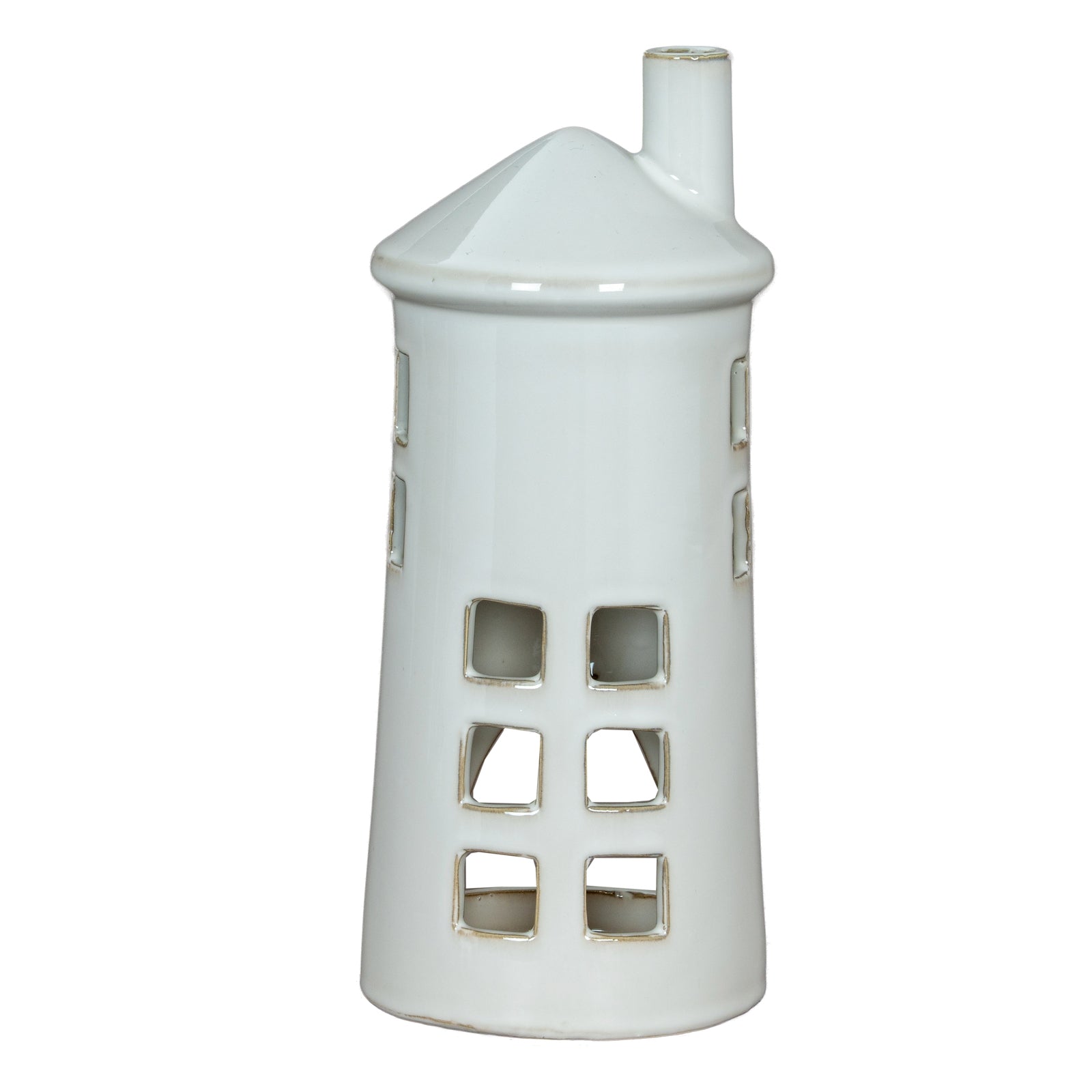 Rhea Large Lighthouse Tealight Holder - Christmas Candles & Candle Accessories from the Quanta Home collection.