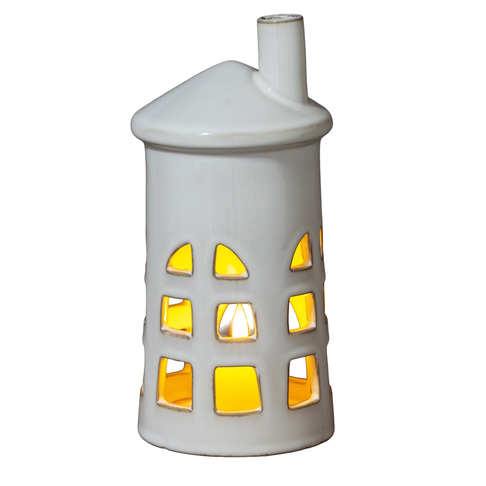 Rhea Medium Lighthouse Tealight Holder - Christmas Candles & Candle Accessories from the Quanta Home collection.