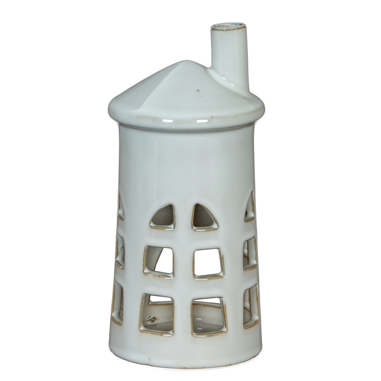 Rhea Medium Lighthouse Tealight Holder - Christmas Candles & Candle Accessories from the Quanta Home collection.