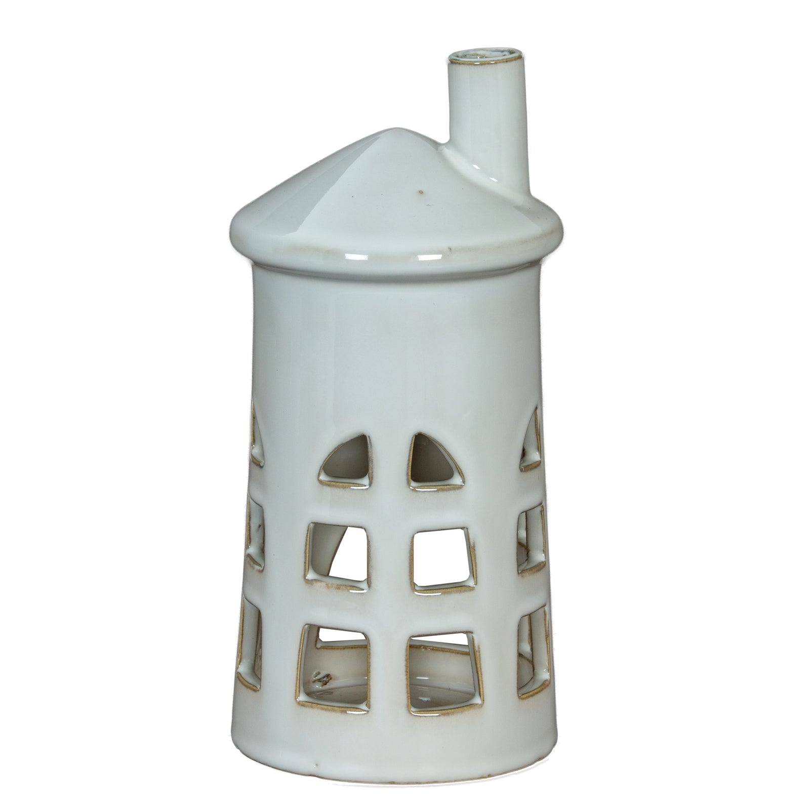 Rhea Medium Lighthouse Tealight Holder - Christmas Candles & Candle Accessories from the Quanta Home collection.