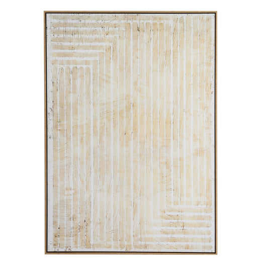 Tellura Hand Painted Canvas In Frame - Handpainted Art from the Quanta Home collection.