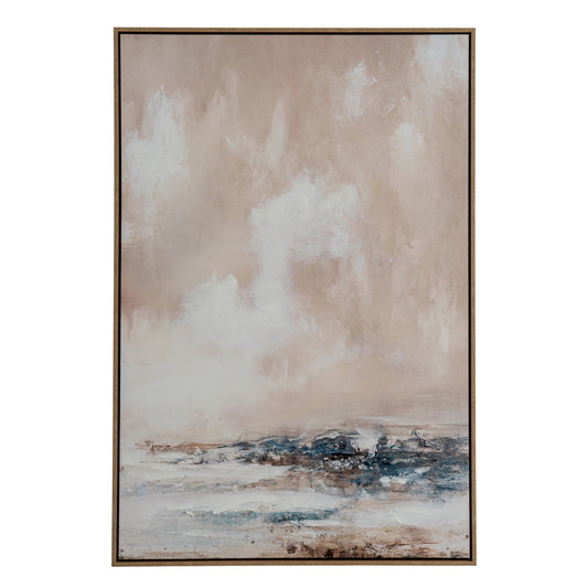 Veydra Hand Painted Canvas In Frame - Handpainted Art from the Quanta Home collection.