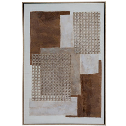 Sedora Hand Painted Canvas In Frame - Handpainted Art from the Quanta Home collection.