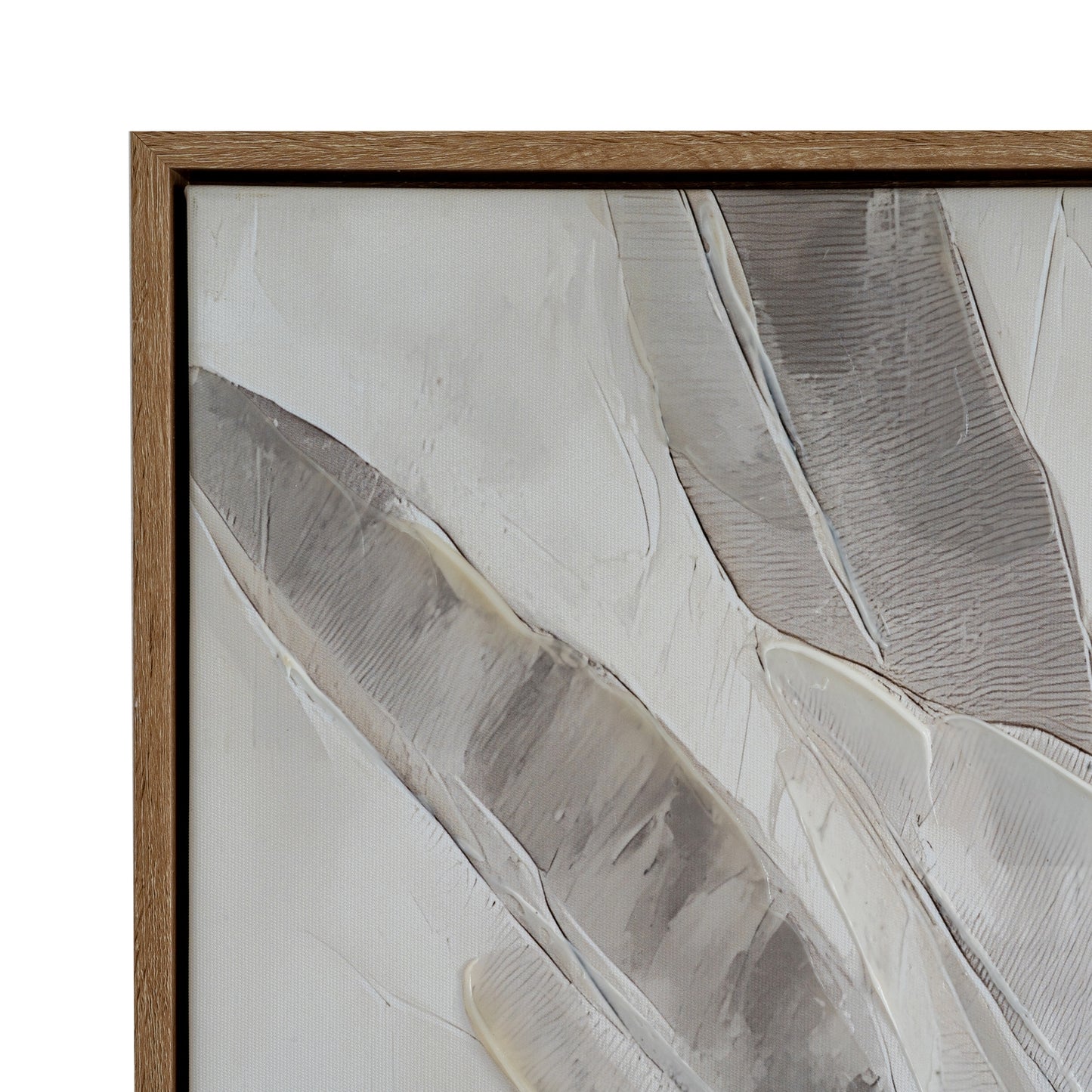 Folira Hand Painted Canvas In Frame - Handpainted Art from the Quanta Home collection.