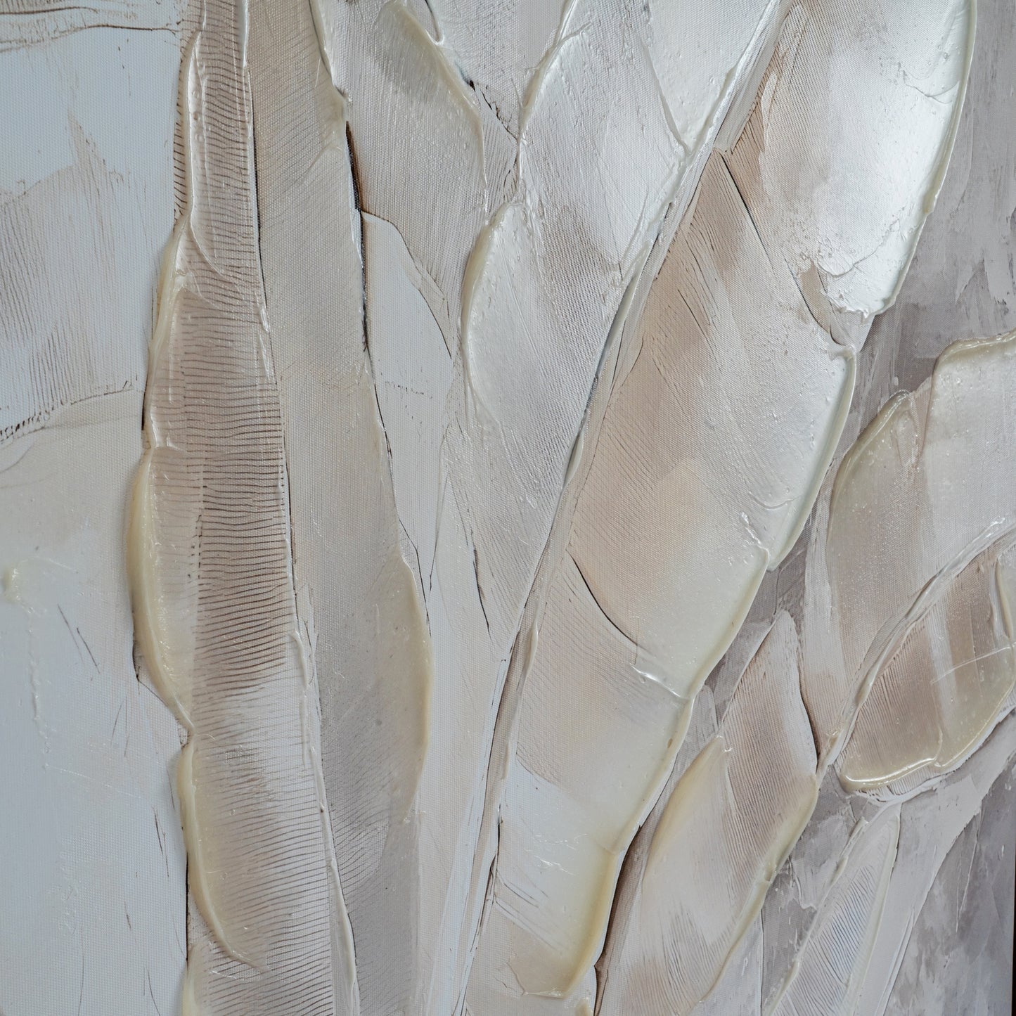 Folira Hand Painted Canvas In Frame - Handpainted Art from the Quanta Home collection.