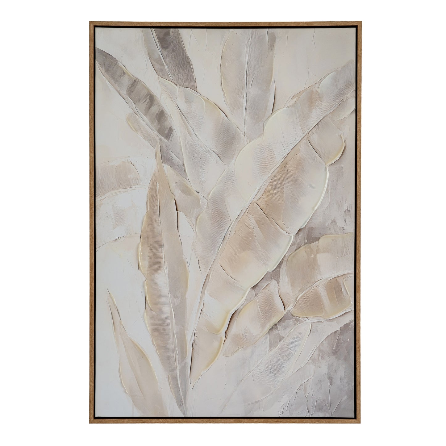 Folira Hand Painted Canvas In Frame - Handpainted Art from the Quanta Home collection.
