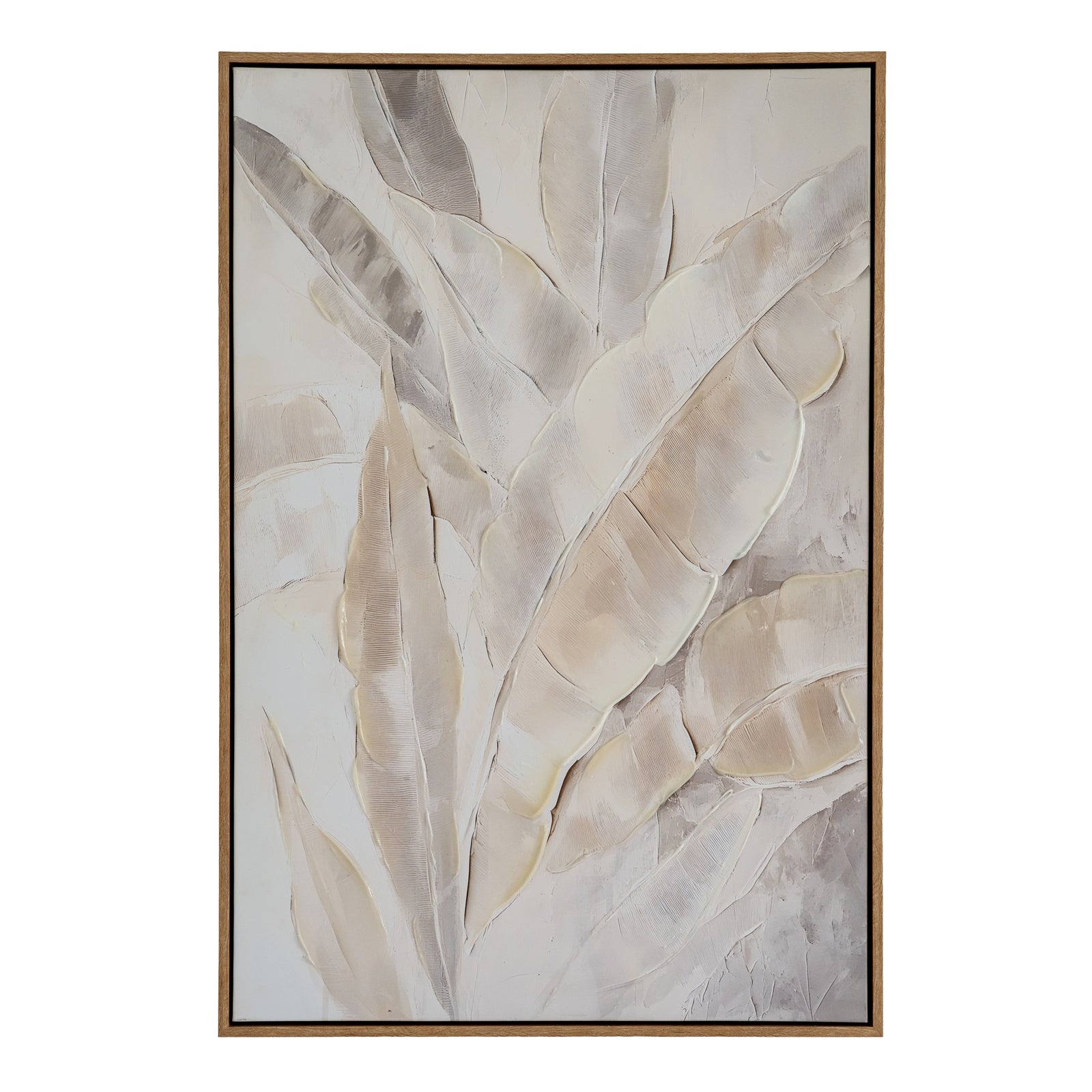 Folira Hand Painted Canvas In Frame - Handpainted Art from the Quanta Home collection.