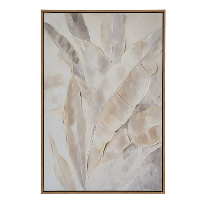 Folira Hand Painted Canvas In Frame - Handpainted Art from the Quanta Home collection.