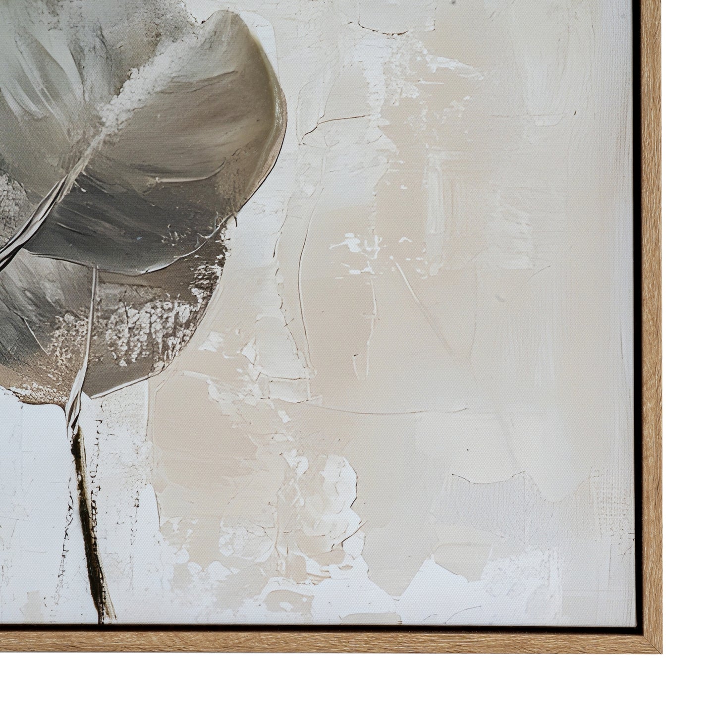 Silvra Hand Painted Canvas In Frame - Handpainted Art from the Quanta Home collection.