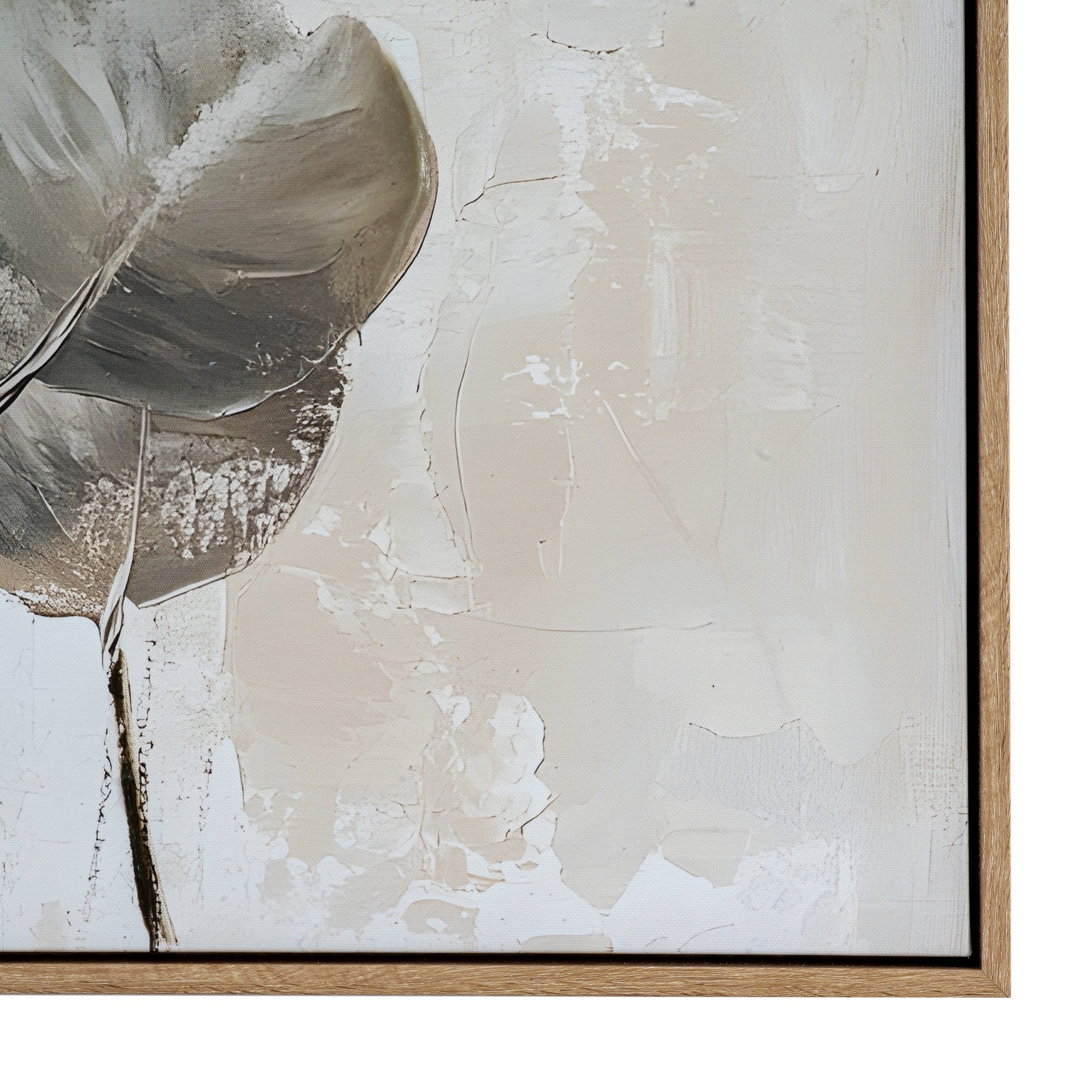 Silvra Hand Painted Canvas In Frame - Handpainted Art from the Quanta Home collection.