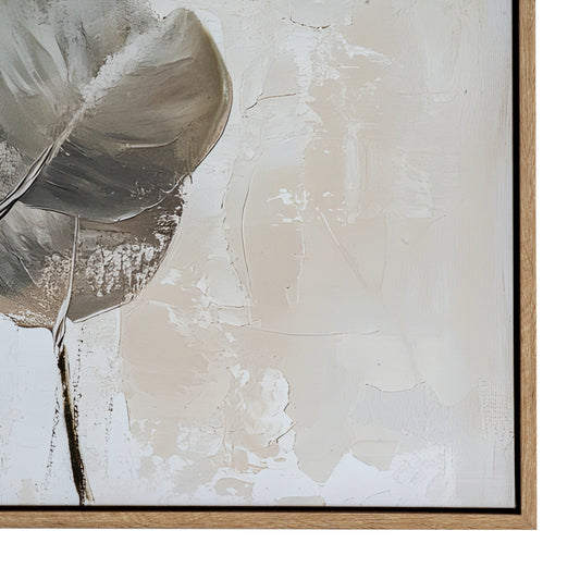 Silvra Hand Painted Canvas In Frame - Handpainted Art from the Quanta Home collection.