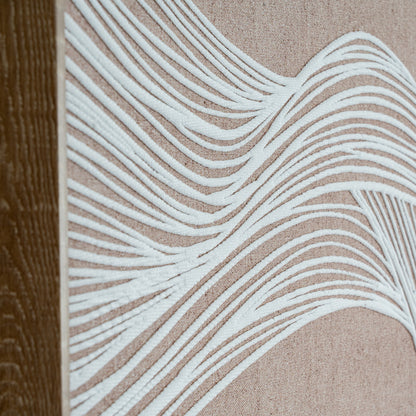 Clayre Line Art In Frame - Handpainted Art from the Quanta Home collection.
