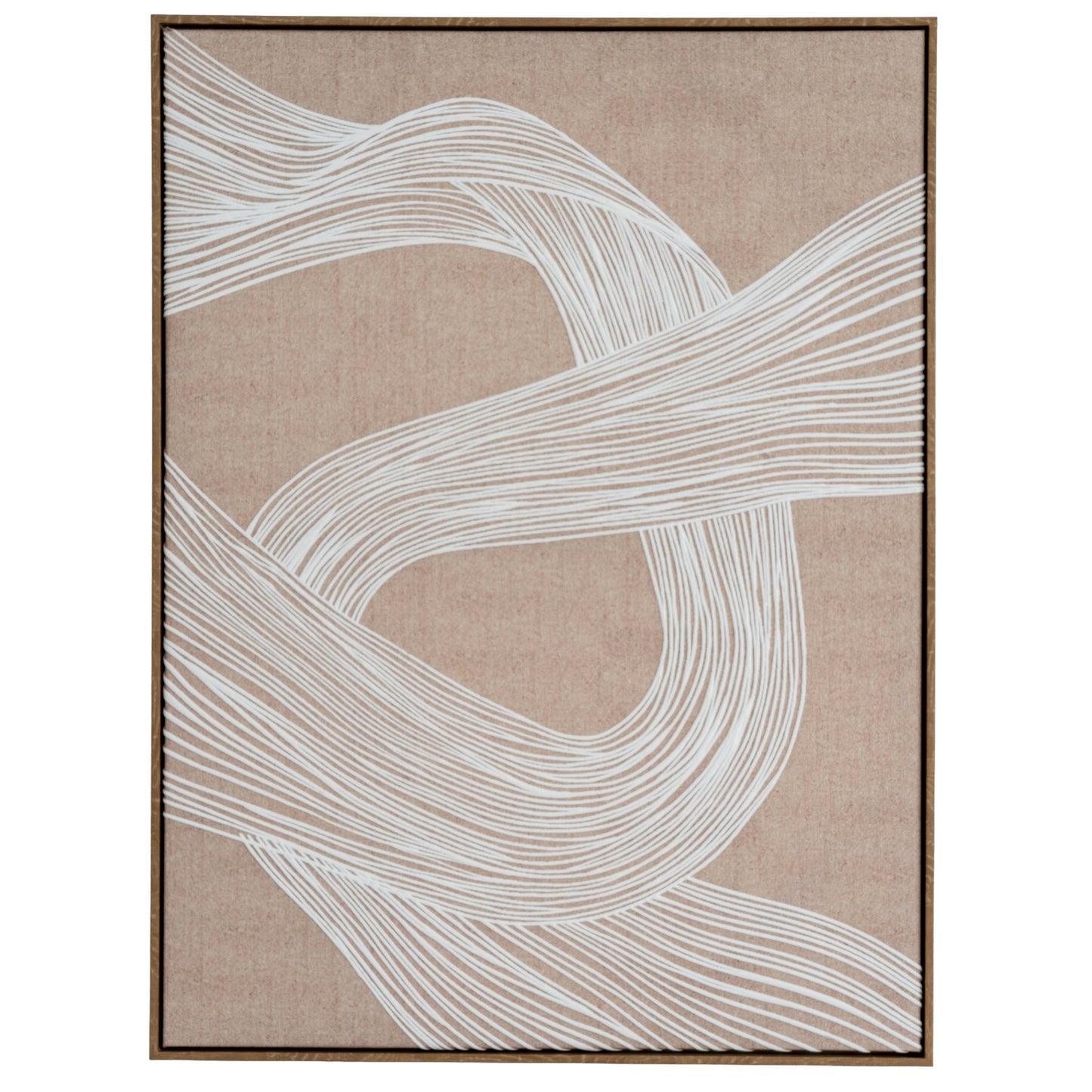 Clayre Line Art In Frame - Handpainted Art from the Quanta Home collection.