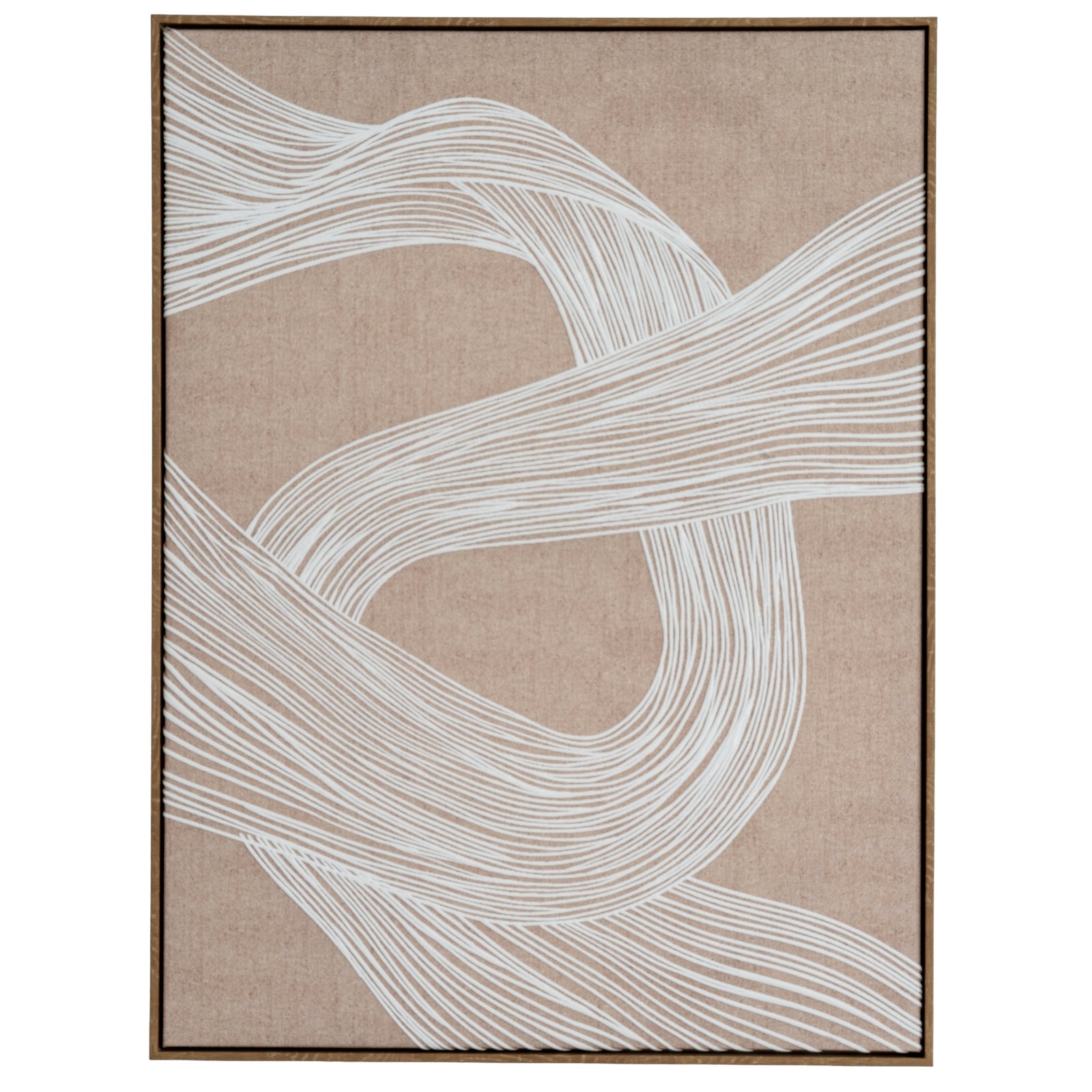 Clayre Line Art In Frame - Handpainted Art from the Quanta Home collection.