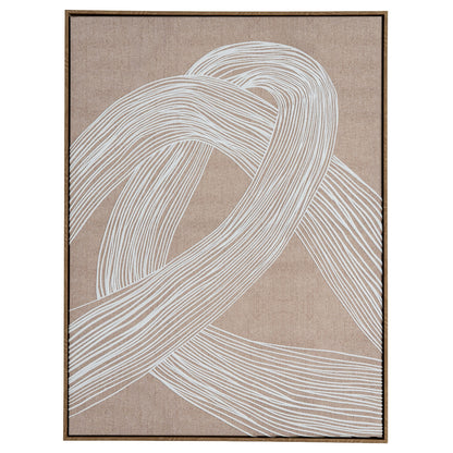 Lunora Line Art In Frame - Handpainted Art from the Quanta Home collection.