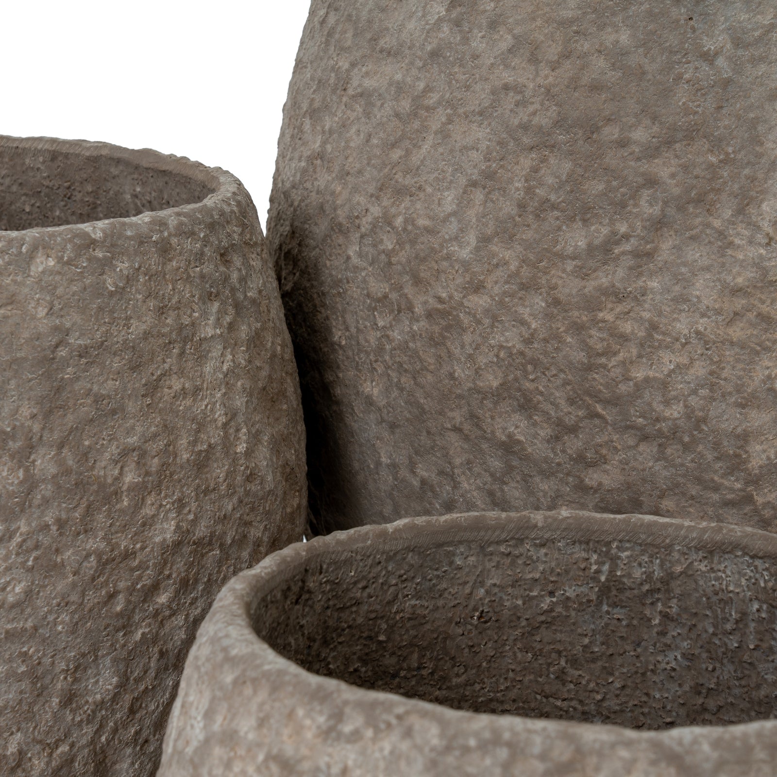 Umber Pot Belly Set Of 3 Planters - Indoor Planters from the Quanta Home collection.