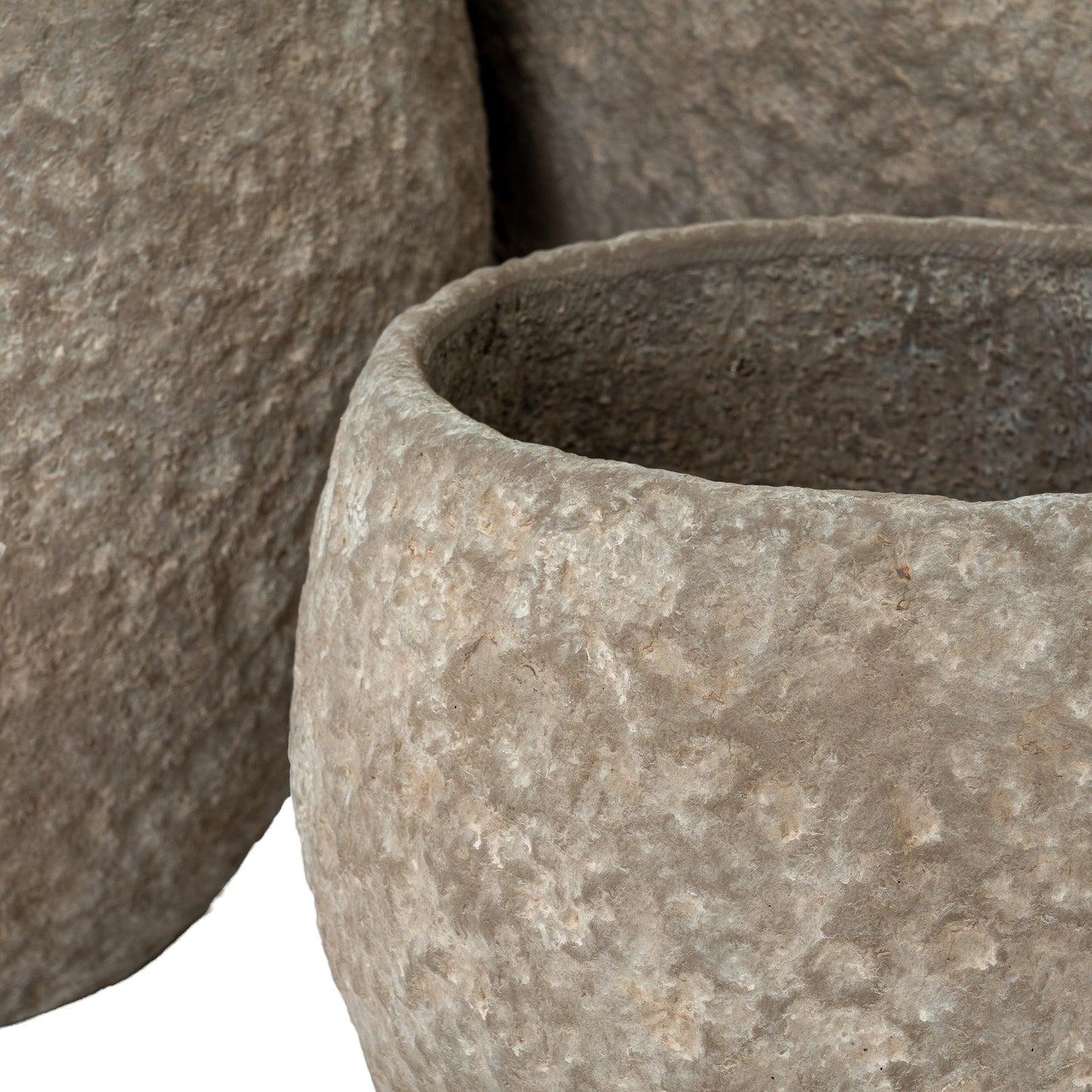 Umber Pot Belly Set Of 3 Planters - Indoor Planters from the Quanta Home collection.