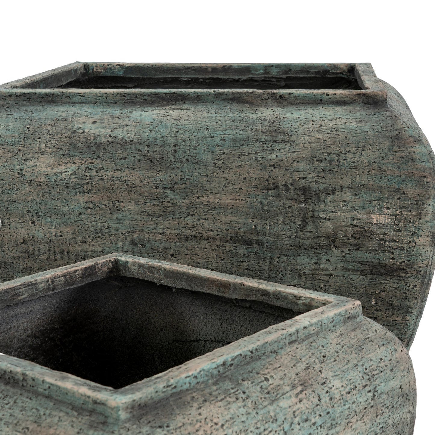 Verdan Square Drum Set Of 2 Planters - Indoor Planters from the Quanta Home collection.