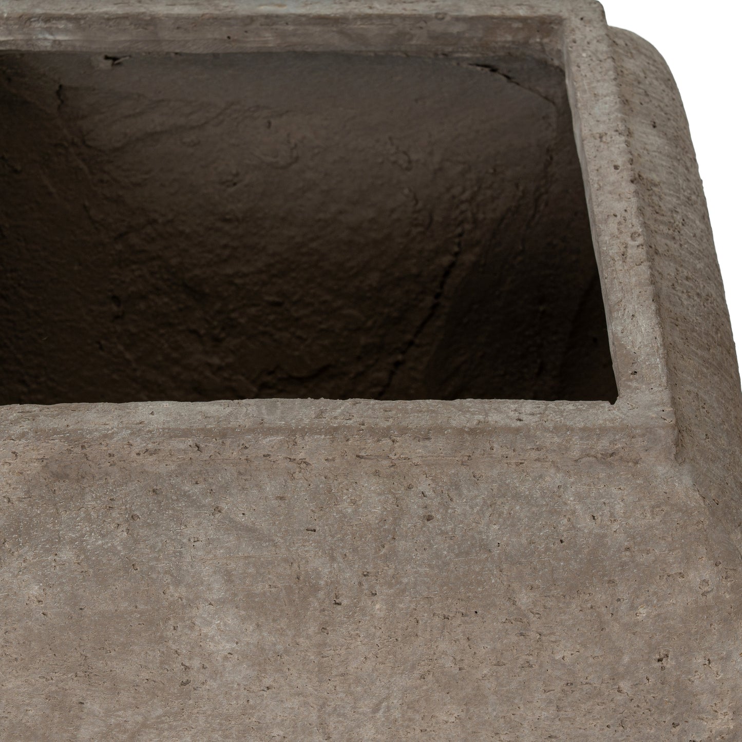 Umber Square Drum Set Of 2 Planters - Indoor Planters from the Quanta Home collection.
