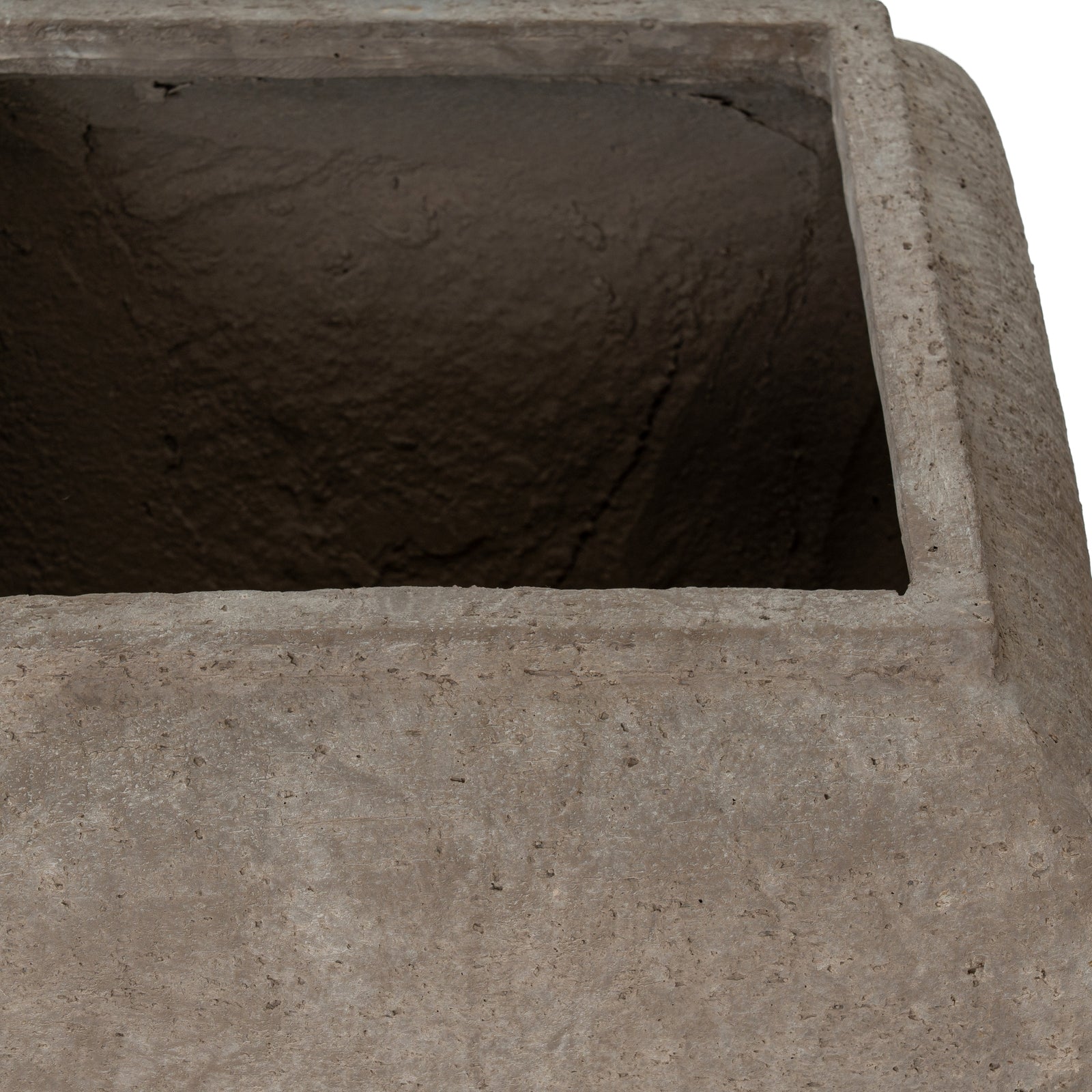 Umber Square Drum Set Of 2 Planters - Indoor Planters from the Quanta Home collection.