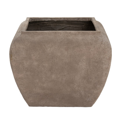 Umber Square Drum Set Of 2 Planters - Indoor Planters from the Quanta Home collection.