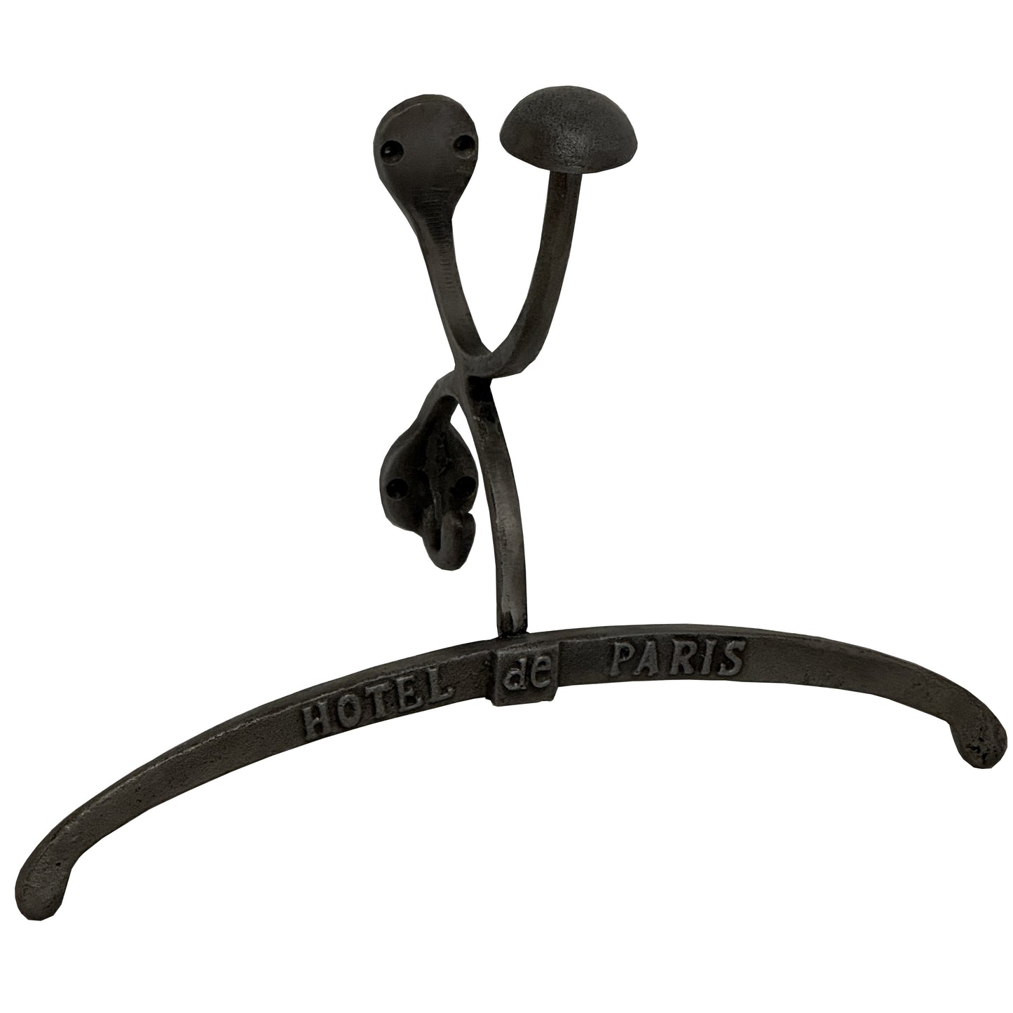 Antiqued Silver Coat Hanger With Hook