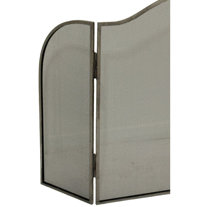 Antiqued Silver Large  Fire Screen