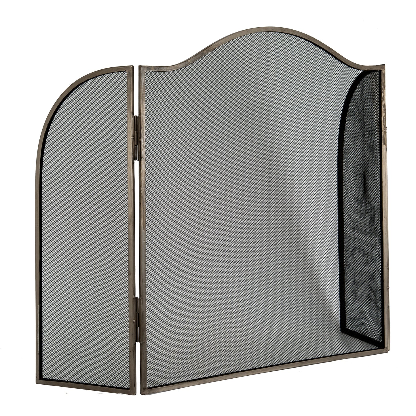 Antiqued Silver Large  Fire Screen