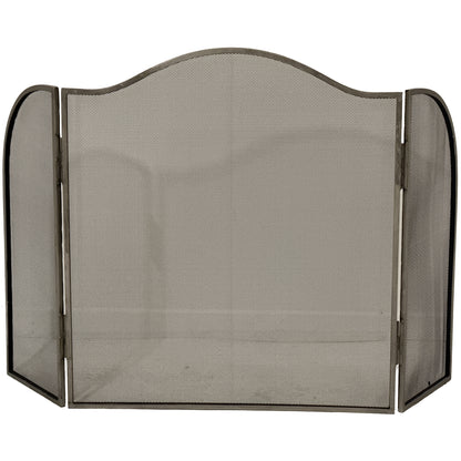 Antiqued Silver Large  Fire Screen