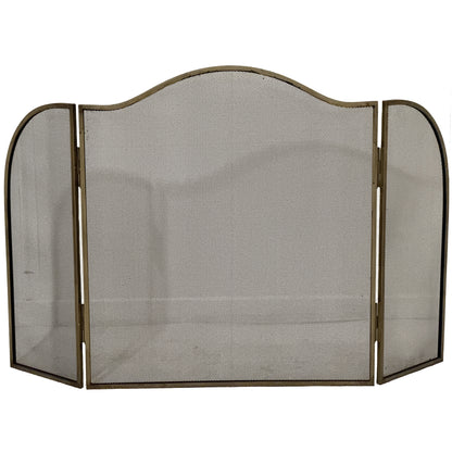 Antiqued Brass Large  Fire Screen