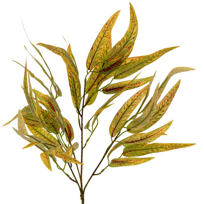 Variegated Long Leaf Eucalyptus Spray - All Artificial Flowers from the Quanta Home collection.