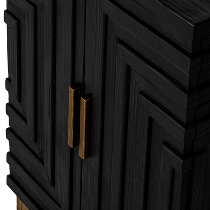 Lennox Black 2 Door Small Sideboard