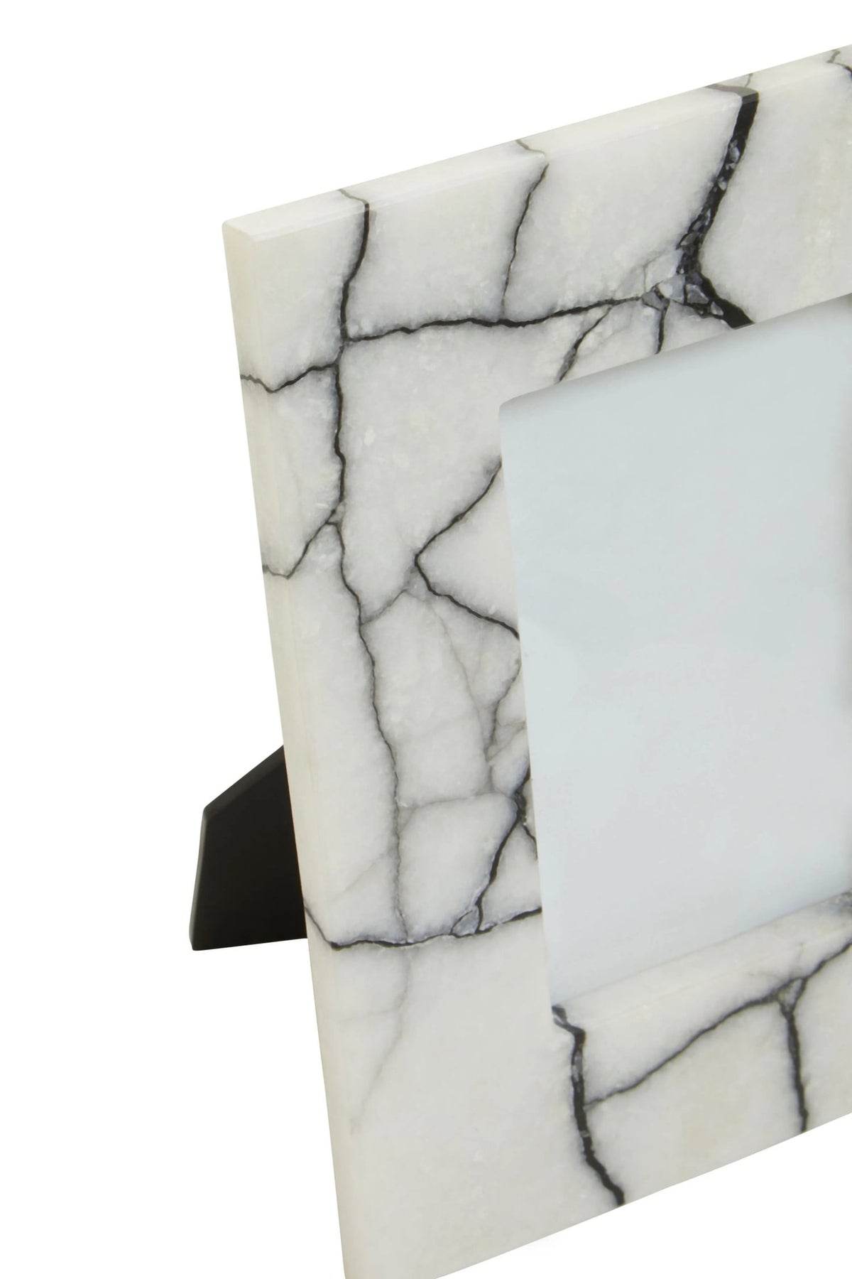Marmont White and Black Marble 4In X 6In Small Photo Frame
