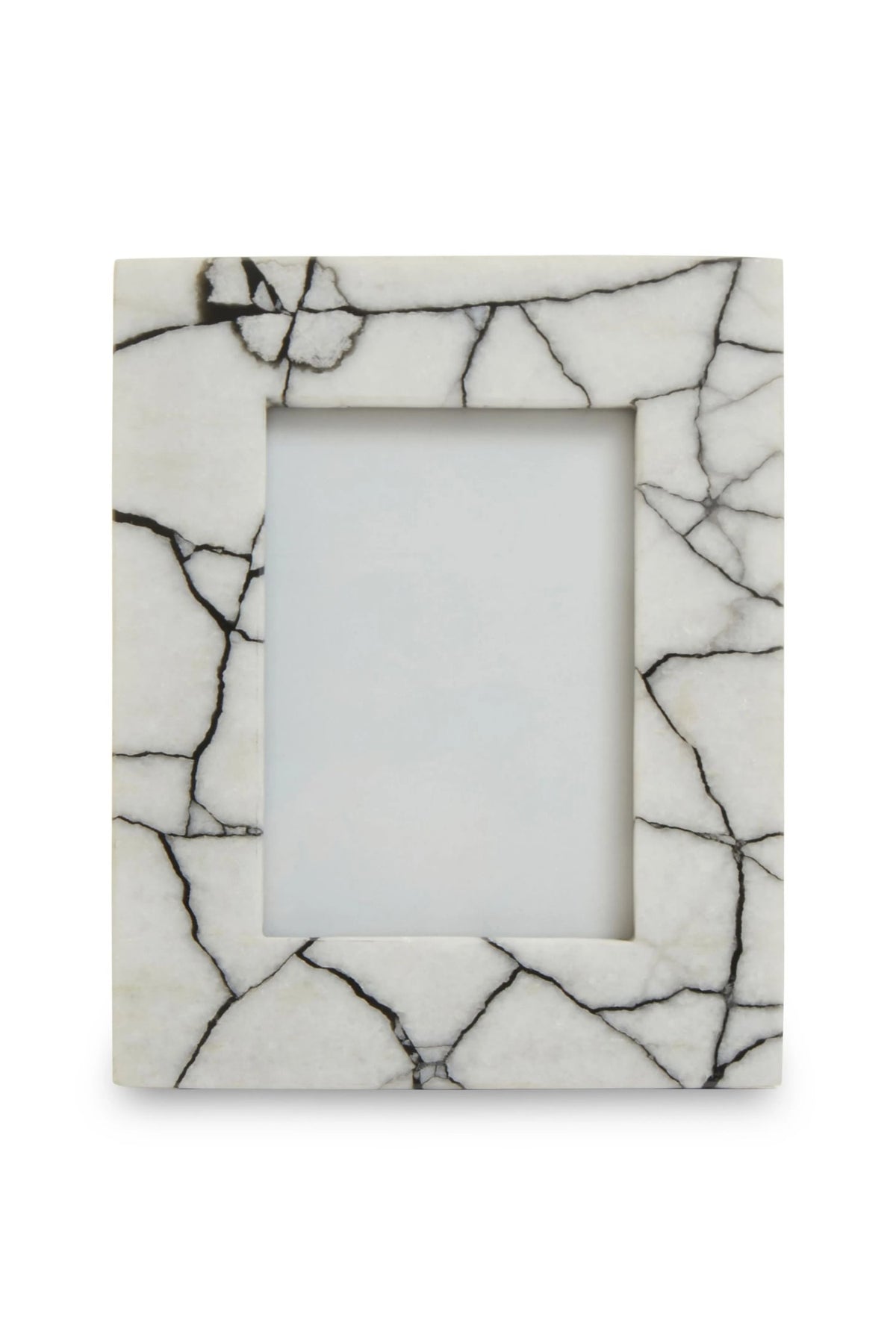 Marmont White and Black Marble 5In X 7In Large Photo Frame
