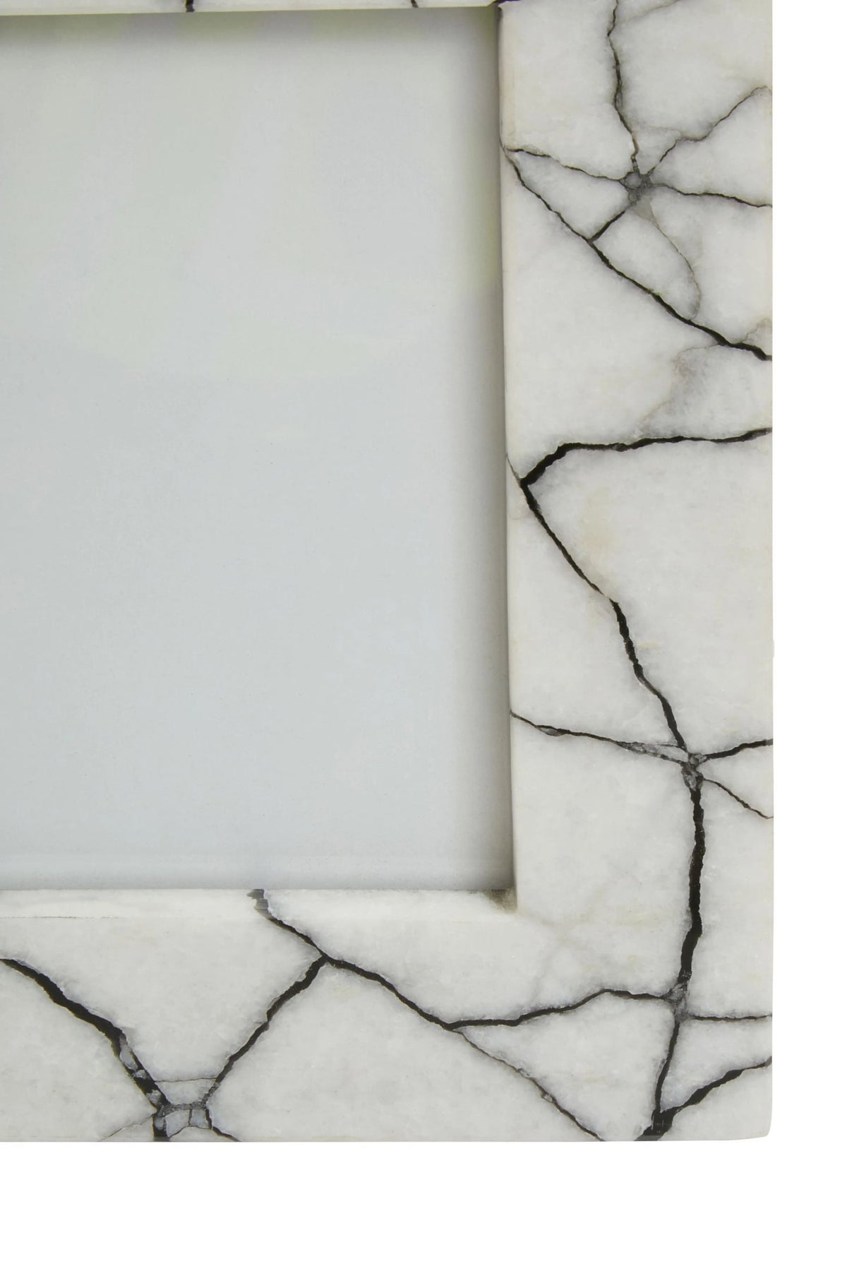Marmont White and Black Marble 5In X 7In Large Photo Frame