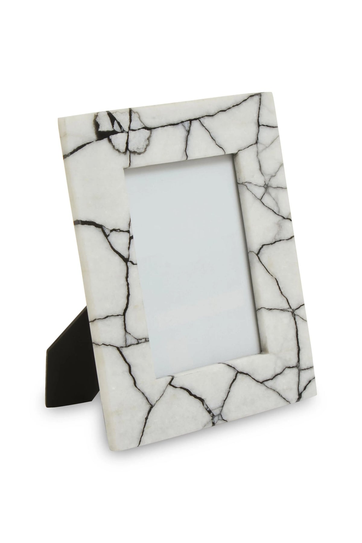 Marmont White and Black Marble 5In X 7In Large Photo Frame