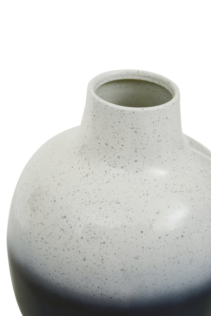 Arbor Small Black And White Ombre Vase