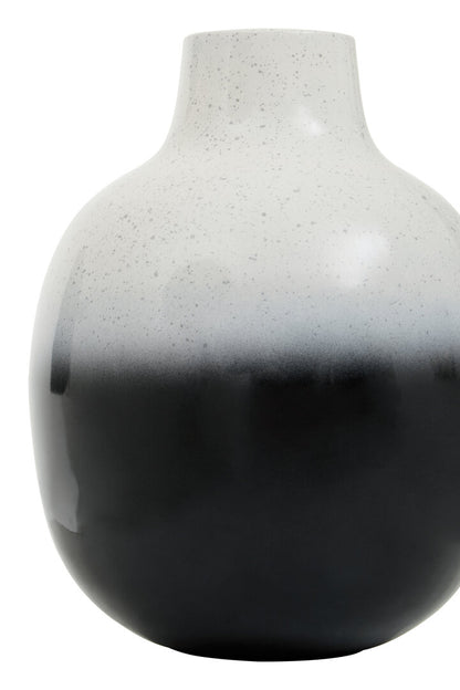Arbor Small Black And White Ombre Vase